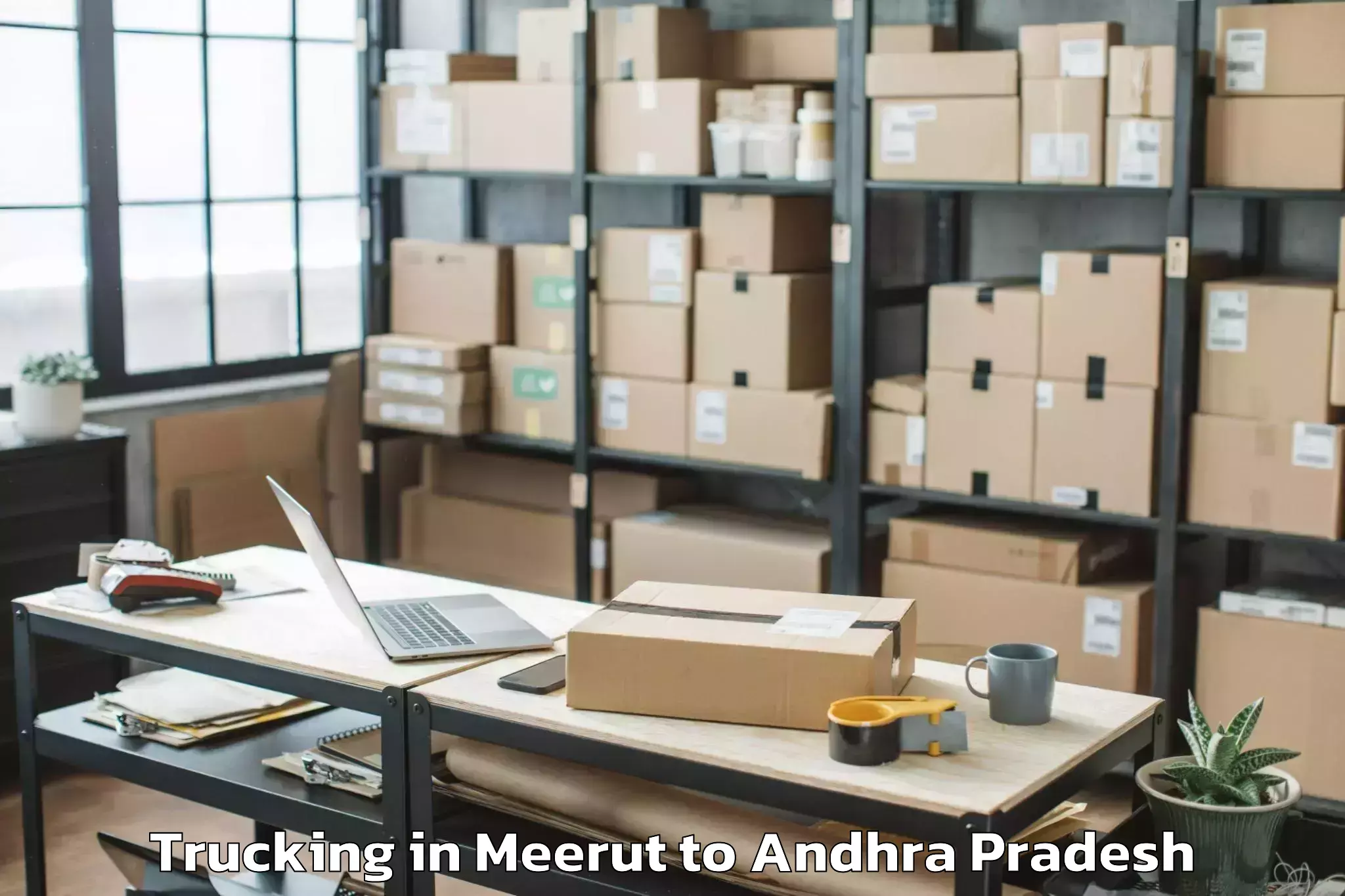 Leading Meerut to Devanakonda Trucking Provider